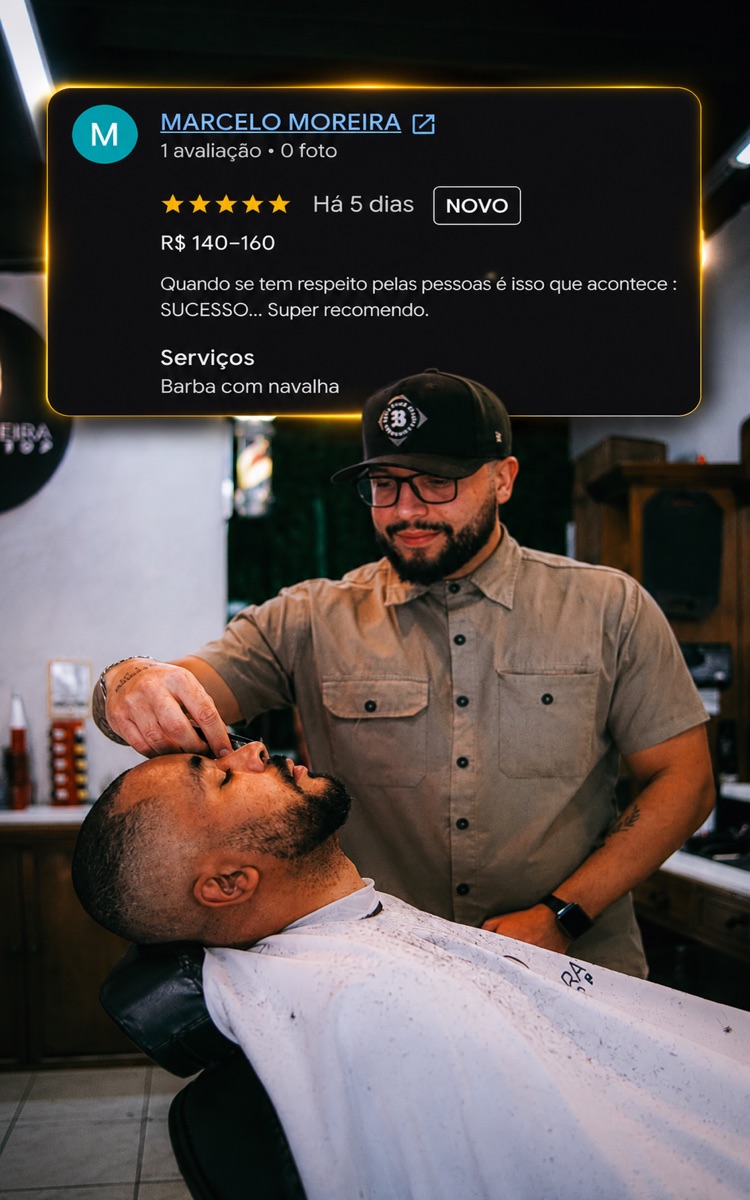 Avaliação de cliente — Kaleo Barbershop Guaratinguetá