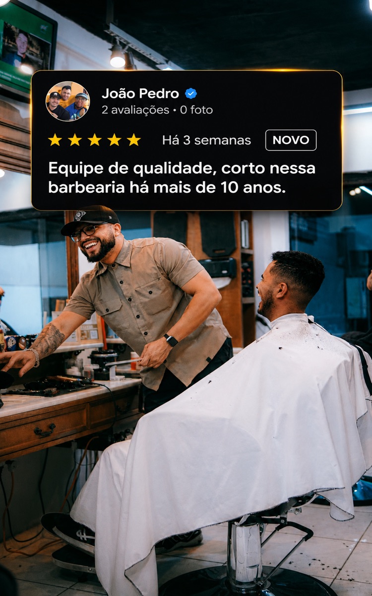 Avaliação de cliente — Kaleo Barbershop Guaratinguetá